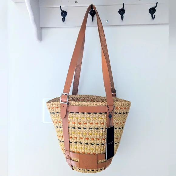 rag bone Bags Rag Bone X Aaks Straw Tote Poshmark